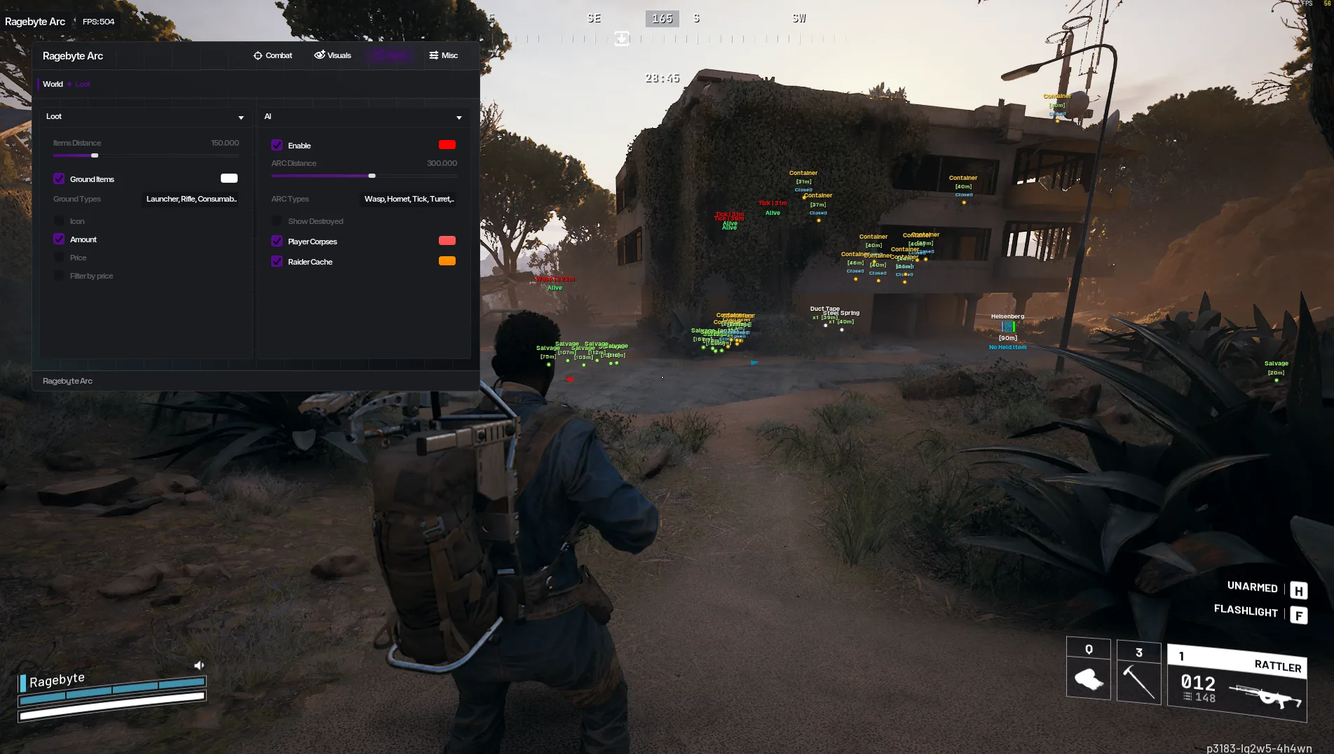 RageByte ARC Raiders world overlay preview